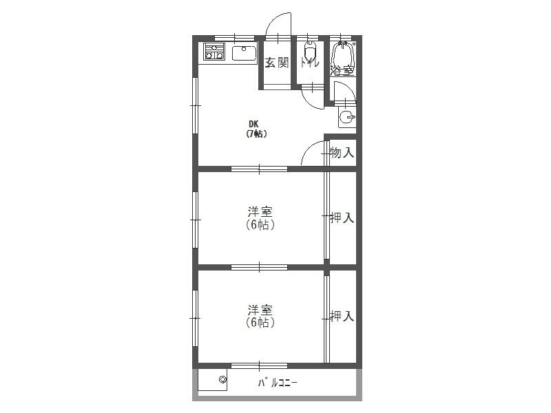 上富田町賃貸アパート　コーポフカミ