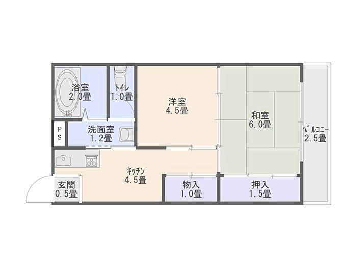 田辺市賃貸テナント　メゾン光葉台202