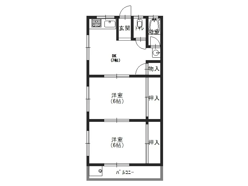 賃貸アパート：コーポフカミ 202号室