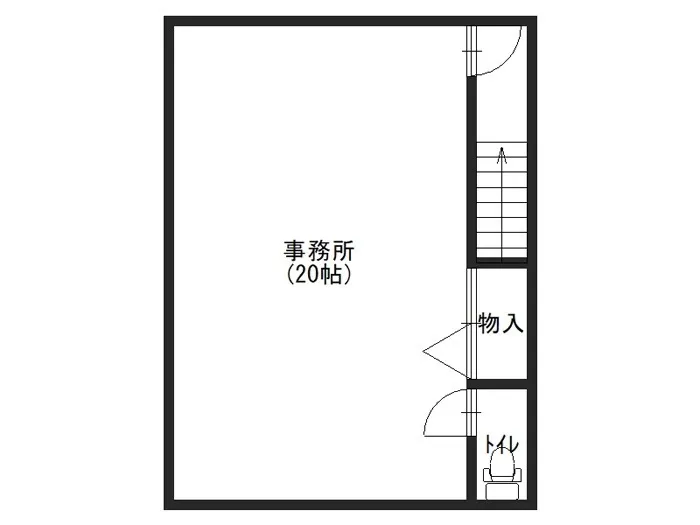 賃貸テナント：高雄一丁目貸事務所（店舗可） 2階