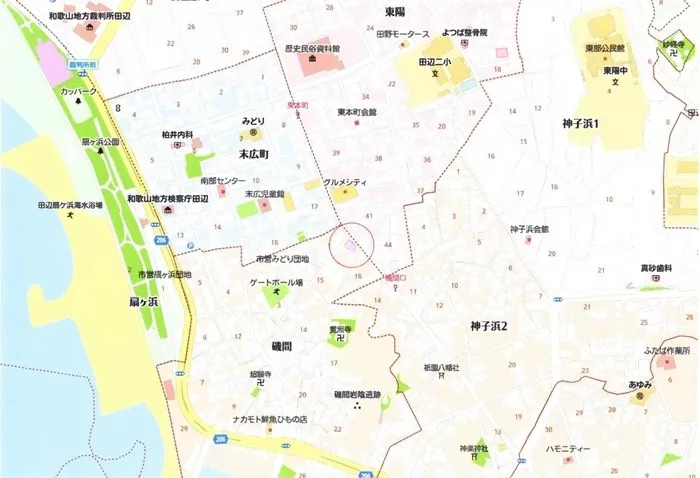 売土地：田辺市磯間