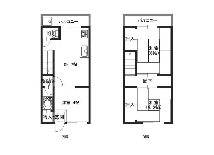賃貸アパート：ビル槇山 203号室