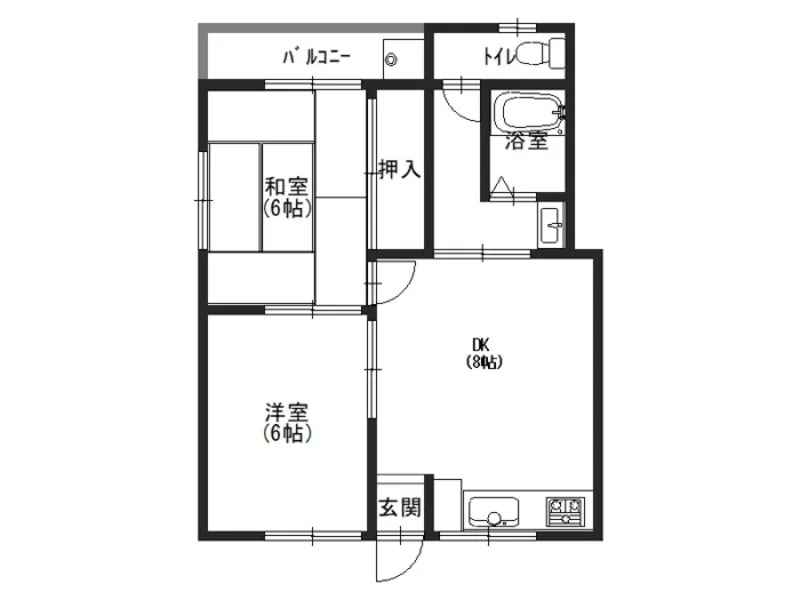 賃貸アパート：深見ビル 203号室