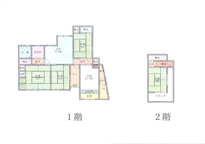 売中古住宅：田辺市鮎川